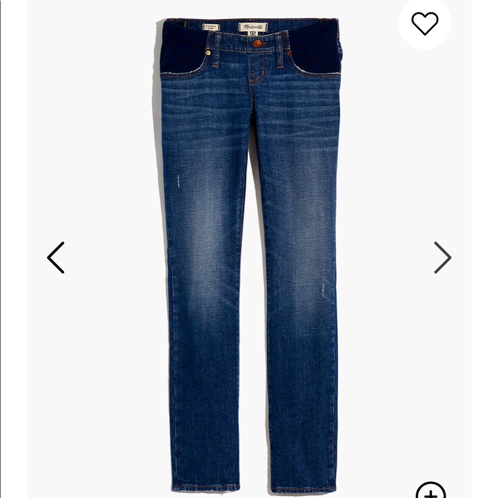 Madewell Maternity Side-Panel Slim Boyfriend Jean